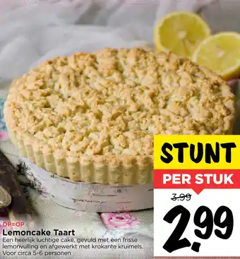 Vomar Voordeelmarkt Lemoncake Taart aanbieding