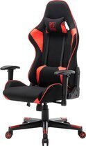 Bol.com Game hero® karroch x4 - ergonomische gaming stoel - verstelbare armleuningen - rood - stof aanbieding