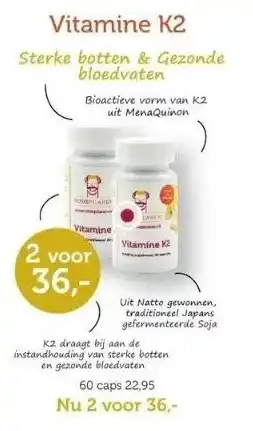 De Rode Pilaren Vitamine k2 aanbieding