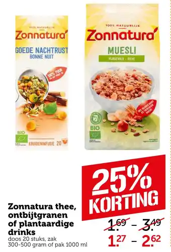 Coop Zonnatura aanbieding