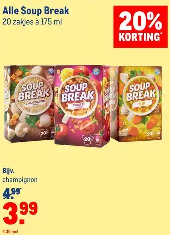 Makro Alle Soup Break aanbieding