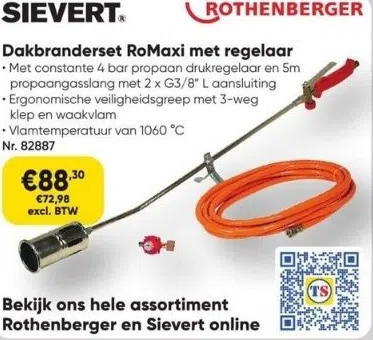 Toolstation Dakbranderset romaxi met regelaar aanbieding