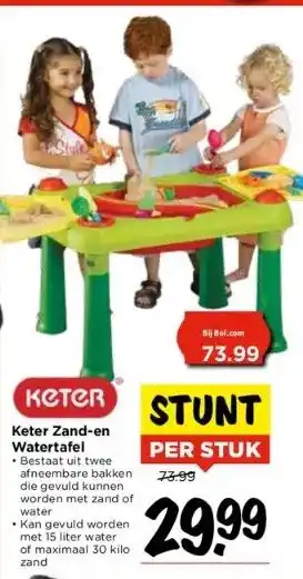 Vomar Voordeelmarkt Keter zand-en watertafel aanbieding