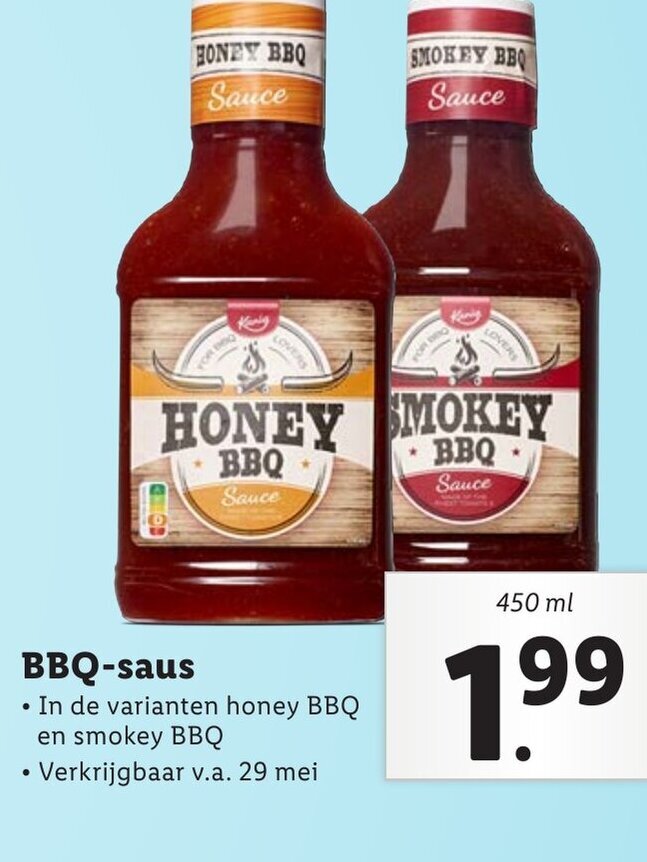 Lidl Kania BBQ Sauce 450ml aanbieding