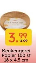 Ochama Keukengerei papier 100 st 16 x 4.5 cm aanbieding