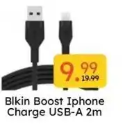 Ochama Blkin boost iphone charge usb-a 2m aanbieding