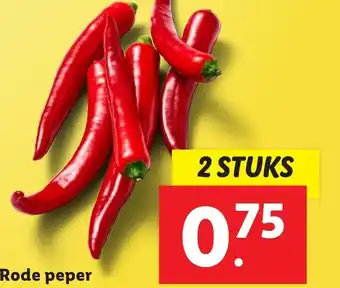 Lidl Rode peper aanbieding