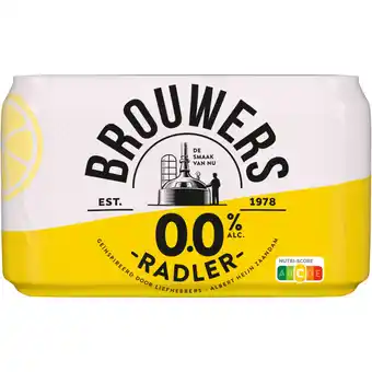 Albert Heijn Brouwers radler 0.0% 6-pack aanbieding