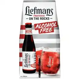 Albert Heijn Liefmans fruitesse on the rocks 4-pack aanbieding