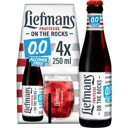 Albert Heijn Liefmans fruitesse on the rocks 4-pack aanbieding