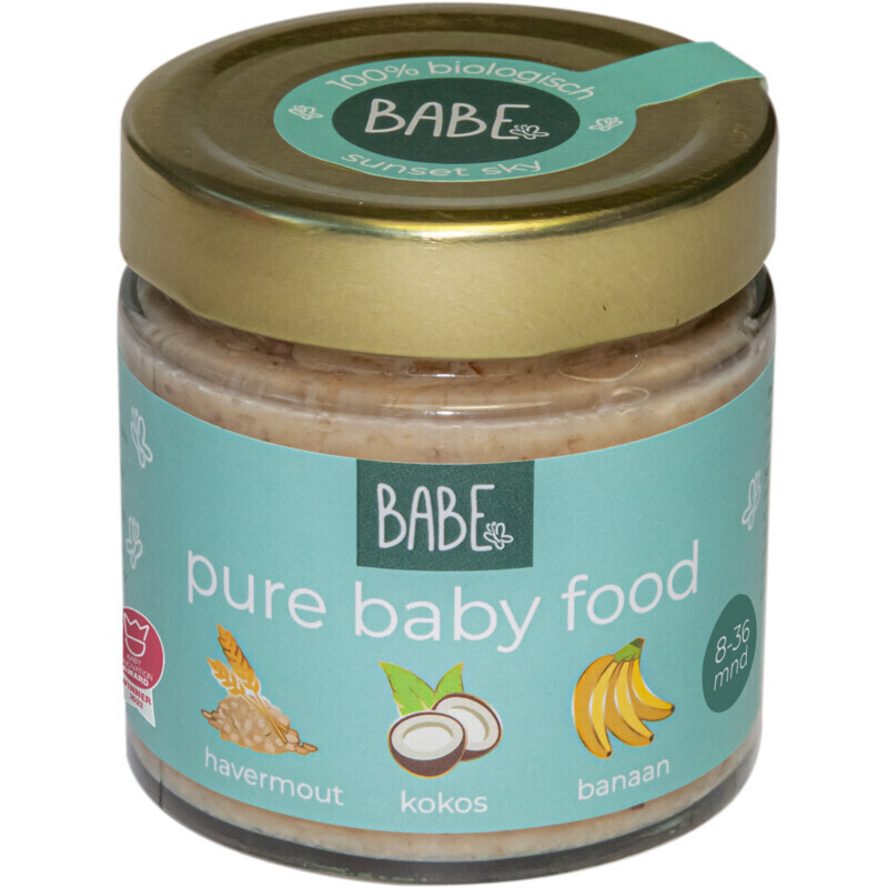 Babe pure baby food havermout kokos banaan aanbieding bij Albert Heijn