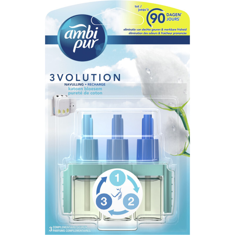 Albert Heijn Ambi pur 3volution katoen bloesem navulling aanbieding