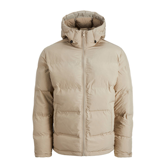 V&D Jjeseamless recycle puffer heren beige aanbieding