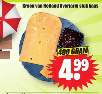 Dirk Kroon van Holland Overjarig stuk kaas 400 gram aanbieding