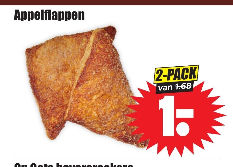 Dirk Appelflappen 2-pack aanbieding