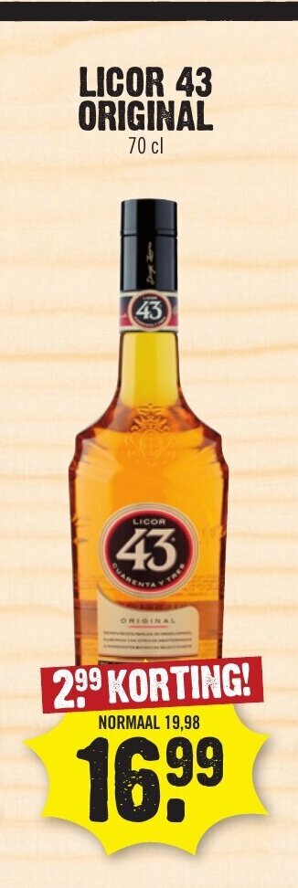 Dirk LICOR 43 ORIGINAL aanbieding