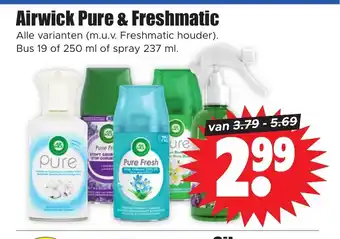 Dirk Airwick Pure & Freshmatic aanbieding