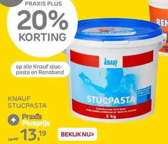 Praxis Knauf Stucpasta aanbieding