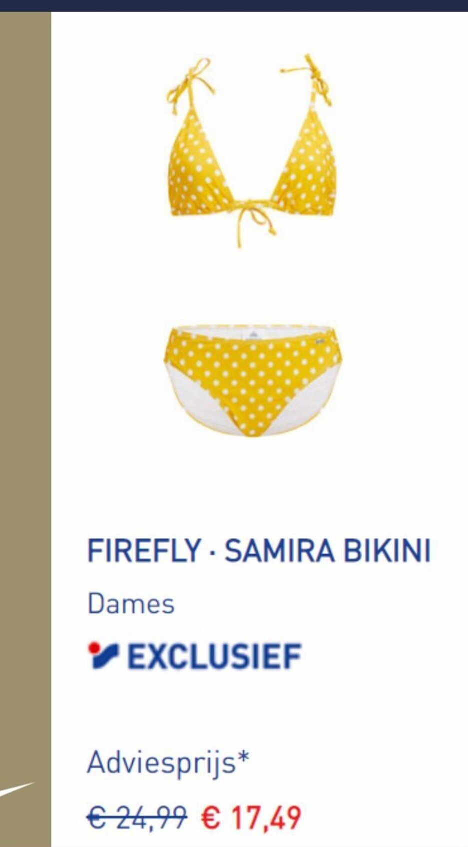 FIREFLYSAMIRA BIKINI Dames EXCLUSIEF aanbieding bij Intersport
