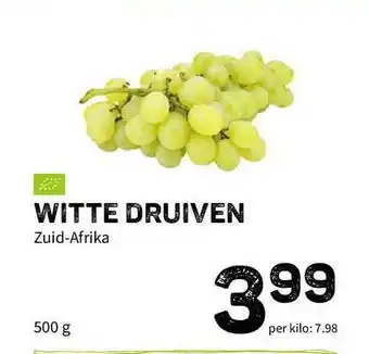 Ekoplaza Witte Druiven Zuid-Afrika 500 g aanbieding