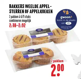 Boon`s Markt Bakkers Weelde Appelsterren Of Appelkoeken aanbieding