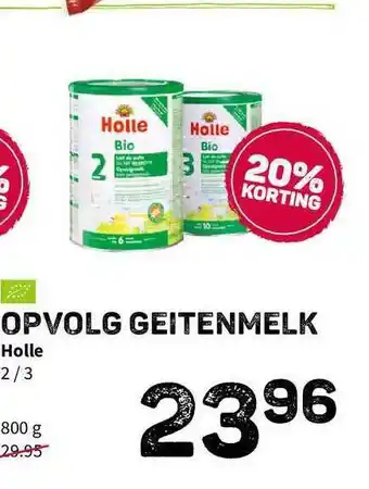 Ekoplaza Opvolg Geitenmelk Holle 800g aanbieding