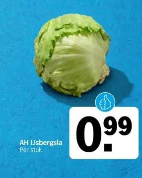 Albert Heijn Ah ijsbergsla aanbieding