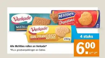 Albert Heijn Alle mcvities rollen en verkade* aanbieding