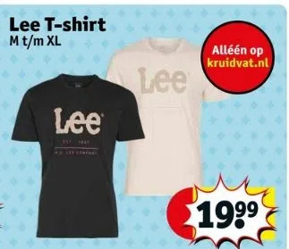 Kruidvat Lee t-shirt m t/m xl aanbieding