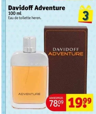 Kruidvat Davidoff adventure 100 ml aanbieding