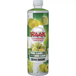 Albert Heijn Raak vruchtensiroop reine claude zero sugar aanbieding