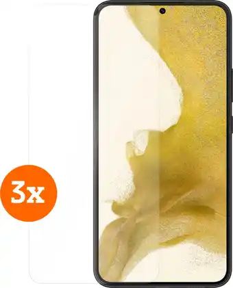 Coolblue Bluebuilt samsung galaxy s22 plus screenprotector glass trio pack aanbieding