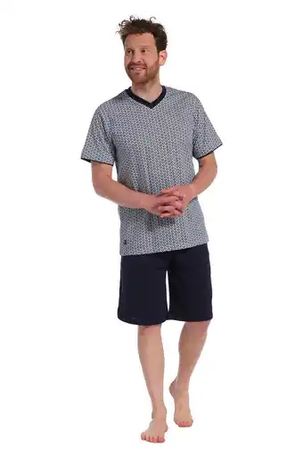 Wehkamp Pastunette for men shortama donkerblauw aanbieding