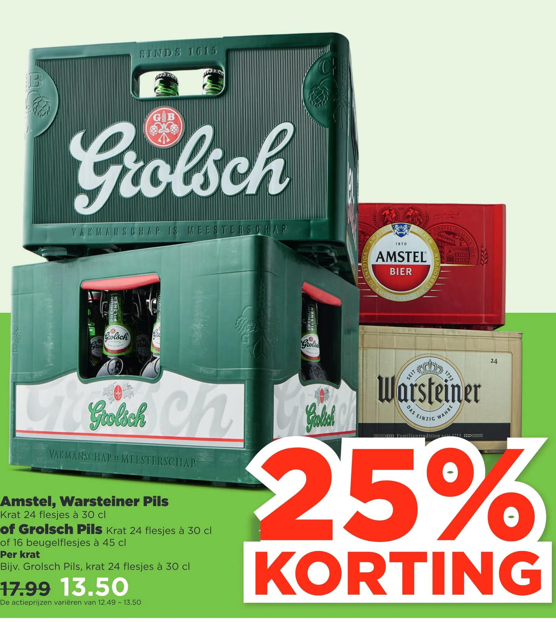 PLUS Amstel. warsteiner pils aanbieding