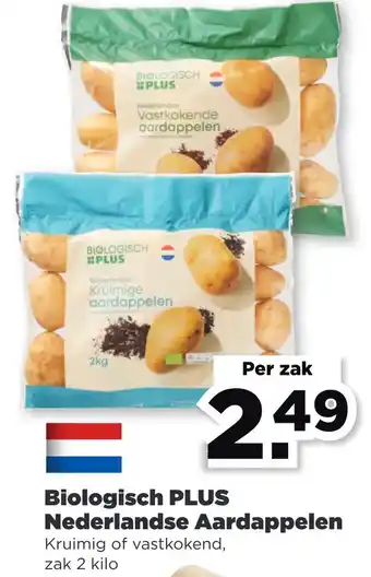 PLUS Biologisch plus nederlandse aardappelen aanbieding