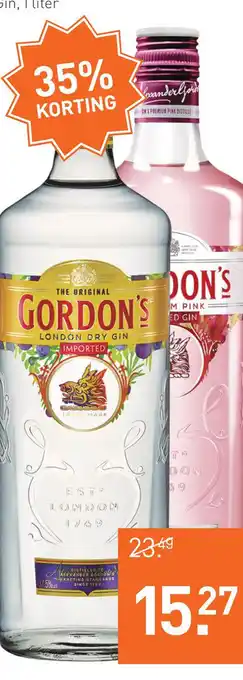 Gall & Gall Gordon's London Dry 1 liter Mixen aanbieding