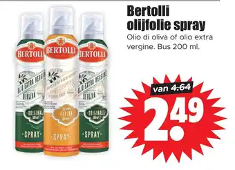 Dirk Bertolli olijfolie spray aanbieding