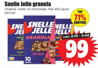 Dirk Snelle jelle granola aanbieding