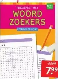 Boekenvoordeel Puzzelpret met woordzoekers slaag jij erin om alles woorden te vinden? aanbieding