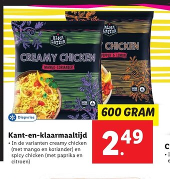 Lidl Kant-en-klaarmaaltijd 600 GRAM aanbieding