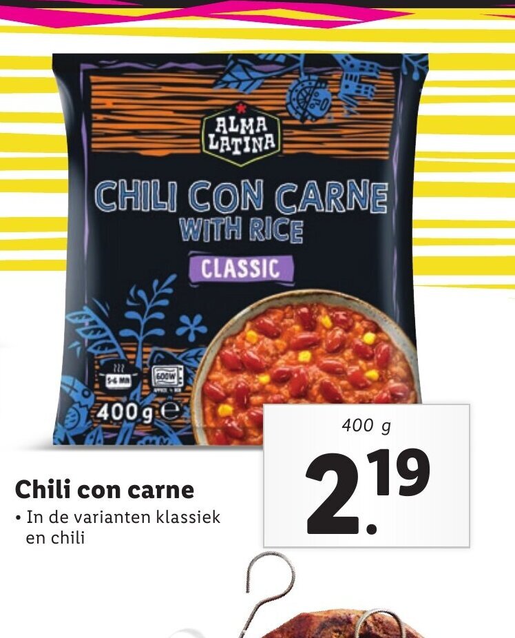 Chili con carne 400 g aanbieding bij Lidl