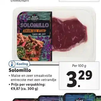 Lidl Solomillo Per 100 g aanbieding