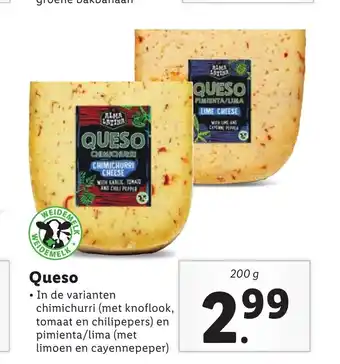 Lidl Queso 200 g aanbieding