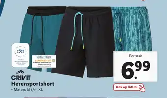 Lidl CRIVIT Herensportshort aanbieding