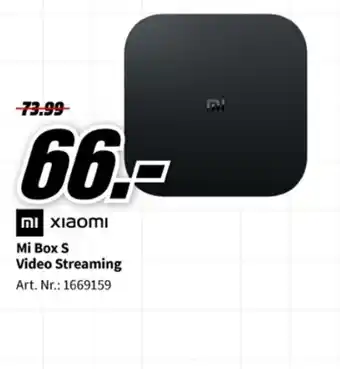 MediaMarkt MI Xiami Mi Box S Video Streaming aanbieding