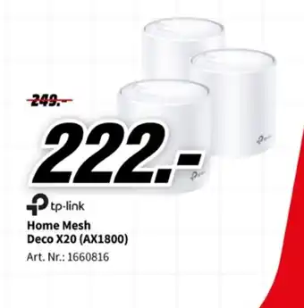 MediaMarkt Tp-link Home Mesh Deco X20 (AX1800) aanbieding