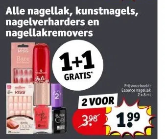 Kruidvat Alle nagellak, kunstnagels, nagelverharders en nagellakremovers aanbieding