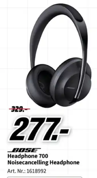 MediaMarkt Bose Headphone 700 Noisecancelling Headphone aanbieding