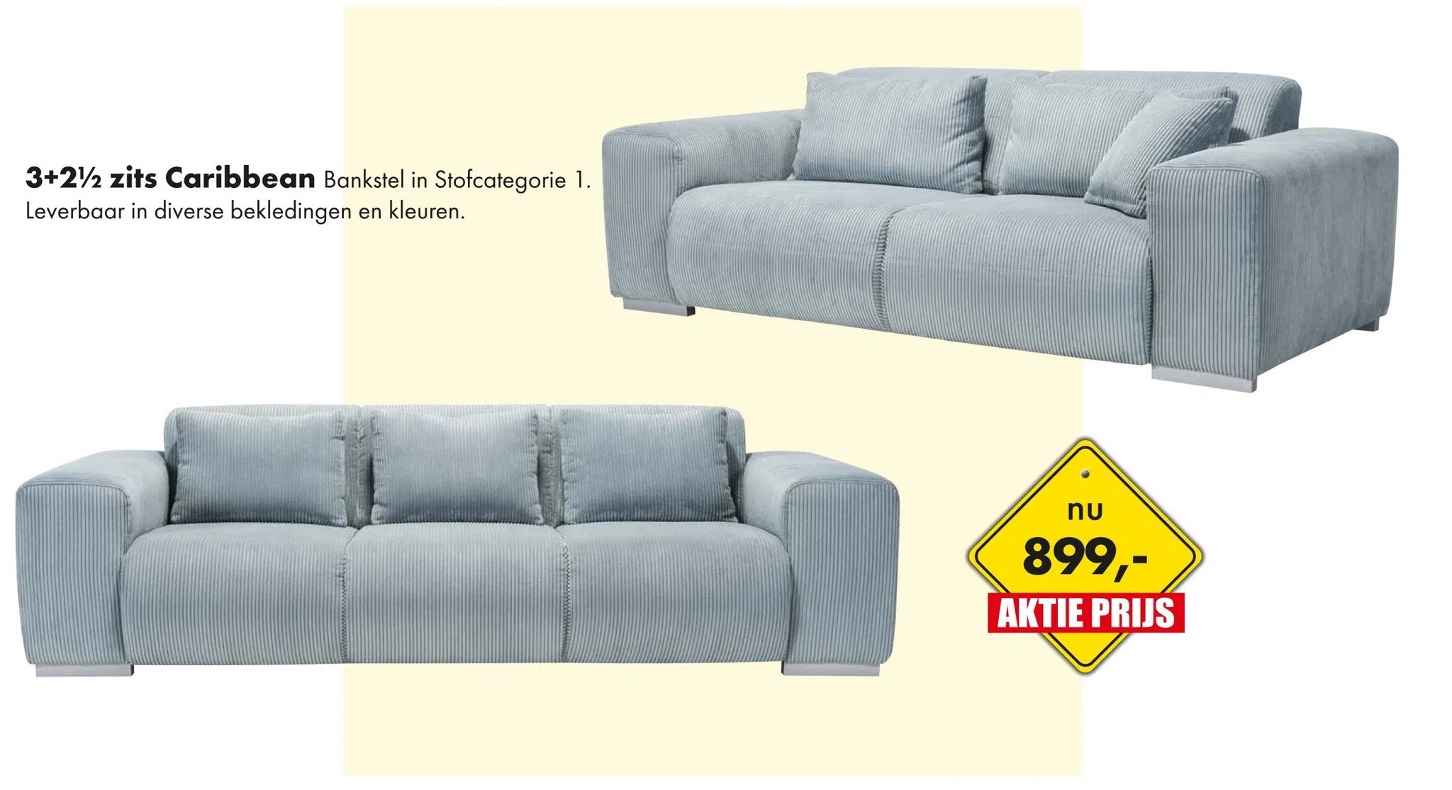 Woonsquare 3+2,5 zits caribbean aanbieding