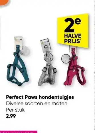 Big Bazar Perfect paws hondentuigjes aanbieding